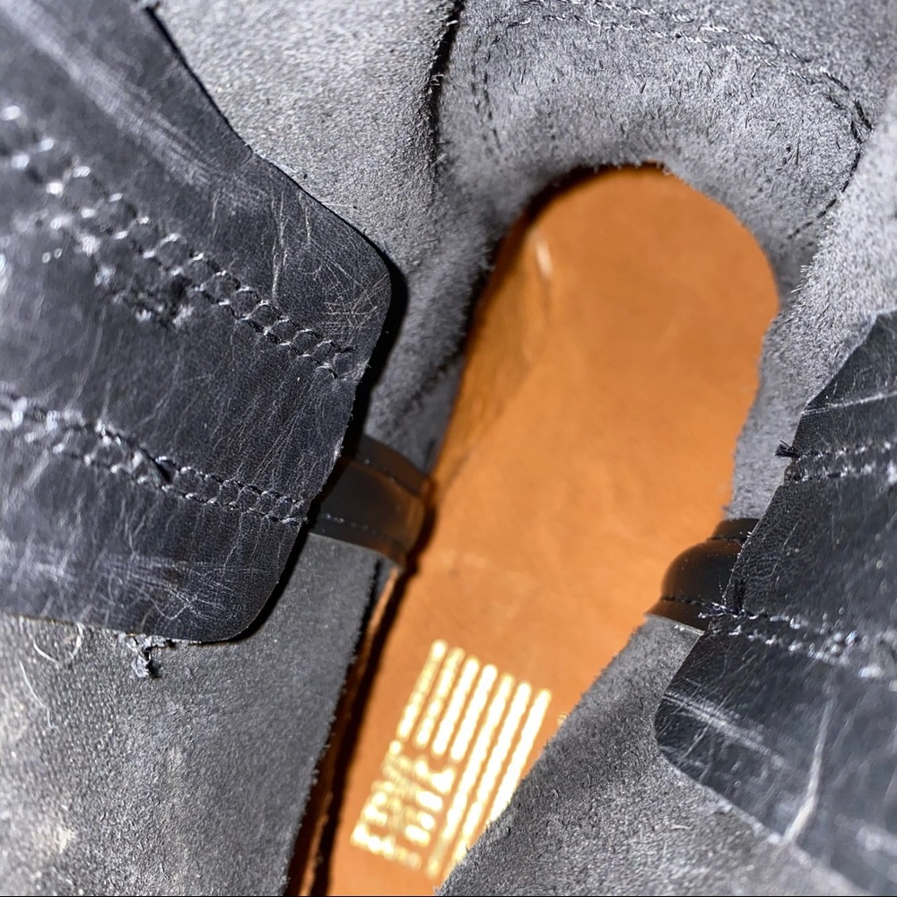 Frye Black Leather Harness Moto Boots - Picture 6 of 8